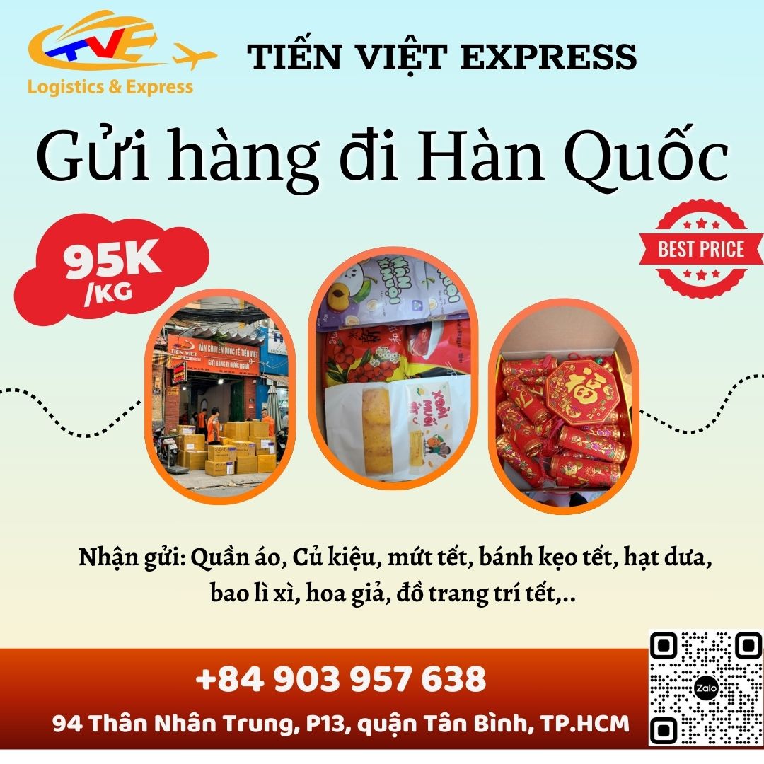 Gửi hàng đi Hàn Quốc - Tiến Việt Express